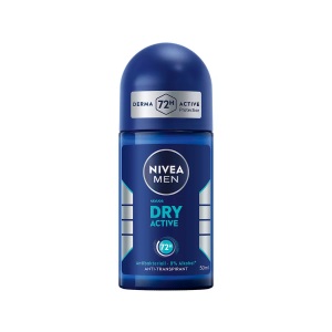 Nivea, Nivea Deo Dry Active Roll-on Male Herren 50 ml, Nivea - Deo Dry Active Roll-on Male, Men Active, 50 ml