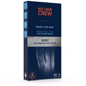 NO HAIR CREW, NO Hair Crew Herren Kaltwachsstreifen für den Körper – Für Männer 20Stück, No Hair Crew Kaltwachsstreifen für Männer (20 Stk)