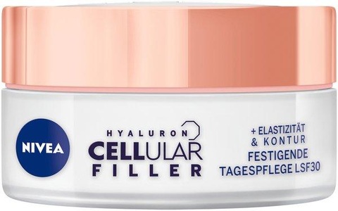 Nivea, Nivea Face Hyaluron Cellular Filler + Elastizität Tagespflege LSF 30 50ml, Nivea - Face Hyaluron Cellular Filler + Elastizität Tagespflege LSF 30, 50 ml