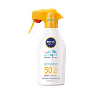 Nivea, Nivea Sun Kids Protect & Play Sensitive Sonnenspray Trigger LSF 50+ 300ml, 
