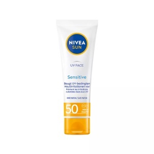Nivea, Nivea Sun UV Face Sensitive LSF 50 50ml, Nivea Sun UV Face Sensitive