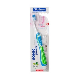 TRISA, Trisa Sonicpower Battery Young Edition (compact head) ONE Size, Trisa Sonicpower Battery Young Edition (1 Stk)
