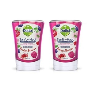 Dettol, No Touch Nachfüller Gardenberries Duo Damen 2x250ml, Dettol No-Touch Handseife Nachfüllpackung