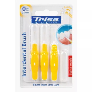 TRISA, Trisa Interdental Brush 0.6 mm, Trisa Interdental Brush ISO 0 0.6mm (3 Stk)