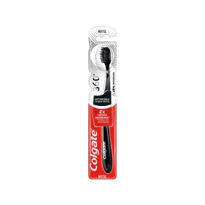 Colgate, Colgate 360° Aktivkohle Zahnbürste, Colgate 360° Aktivkohle Mittel Zahnbürste Optimale Zahnzwischenraumreinigung