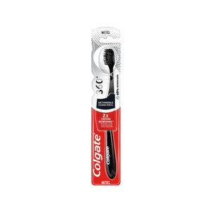 Colgate, Colgate 360° Aktivkohle Zahnbürste, Colgate 360° Aktivkohle Mittel Zahnbürste Optimale Zahnzwischenraumreinigung
