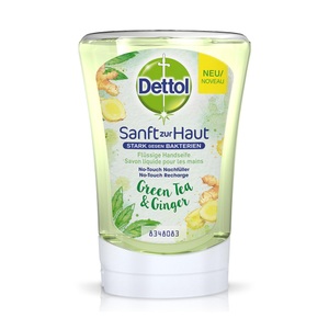 Dettol, Dettol No Touch Refill Green Tea & Ginger, DETTOL No-Touch Handseife Nachfüllung Grüner Tee 250 ml