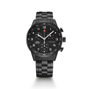 Swiss Military, Swiss Military Herren Chronograph Uhr 41mm, Swiss Military - Chronograph Uhr, Ss16, 41mm, Black