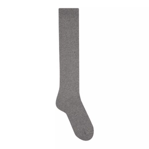 Bleu Foret, Kniestrümpfe Damen Schwarz 36-38, BLEU FORET - Kniestrümpfe, für Damen, Grau Melange, Größe 36-38