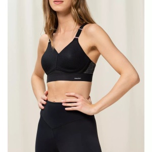 TRIUMPH, Triumph Damen Sport-BH ohne Bügel Bh-C/90, triaction by Triumph Sport-BH »Triaction Hybrid Lite P EX«, Cup A-F, ohne Bügel, mit atmungsaktiven Spacer-Cups