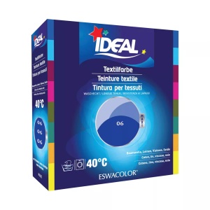 Ideal, IDEAL Baumwolle Color No06 königsblau (1 Stück), IDEAL Textilfarbe Königsblau 06 Maxi (400g)