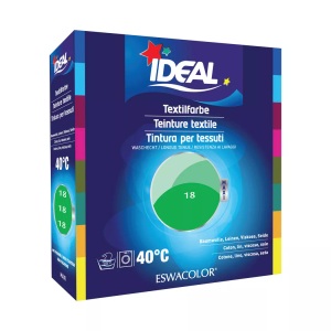 Ideal, IDEAL Baumwolle Color No18 minze (1 Stück), IDEAL Textilfarbe Minze 18 Maxi (400g)