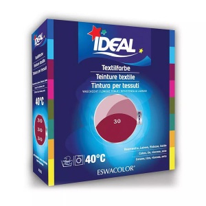 Ideal, IDEAL Baumwolle Color No30 cassis (1 Stück), IDEAL Textilfarbe Cassis 30 Maxi (400g)
