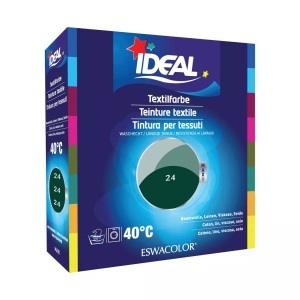 Ideal, IDEAL Baumwolle Color No24 tanne (1 Stück), IDEAL Textilfarbe Tanne 24 Maxi (400g)