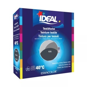 Ideal, IDEAL Baumwolle Color No66 schiefer (1 Stück), IDEAL Textilfarbe Schiefer 66 Maxi (400g)