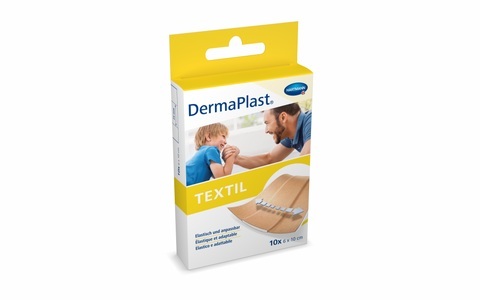 DermaPlast, DermaPlast Wundschnellverband, Zuschneidbar, 6x10 cm 6 x 10 cm, DermaPlast TEXTIL Schnellverband, 6x10cm (10 Stk)