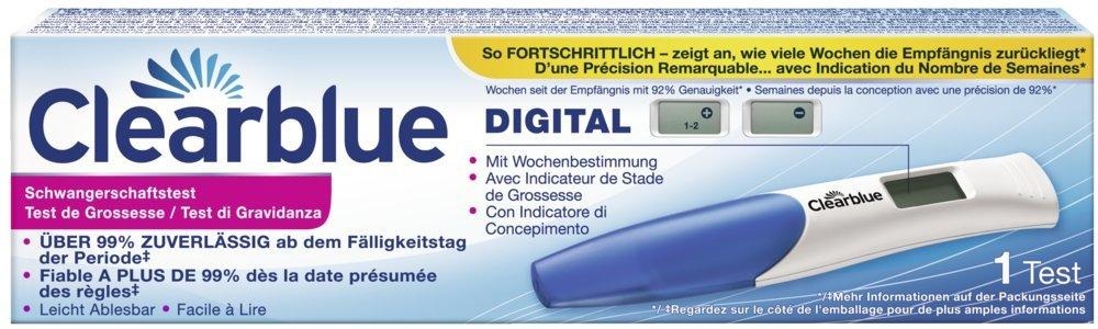 Clearblue, Clearblue Schwangerschaftstest Wochenbestimmung (1 Stück), CLEARBLUE Schwangerschaftstest Wochenbestimmung
