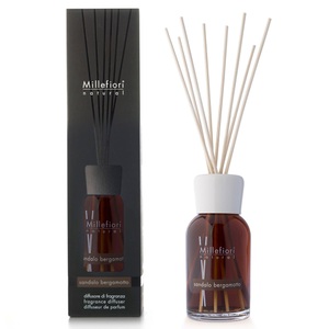 MILLEFIORI, MILLEFIORI - Diffusor Mille-Natural - braun - 7cm/7cm, Millefiori Raumduft Millefiori