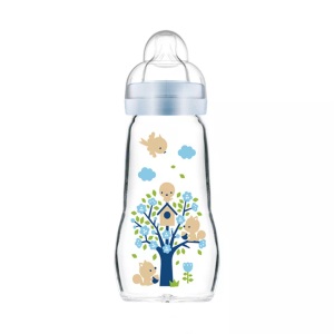 MAM, MAM Feel Good Glasflasche 260ml 2+ Monate (1 Stück), MAM Feel Good Babyglasflasche