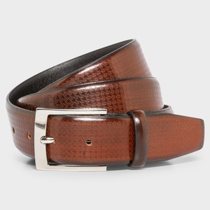 Manor Man, Breiter Ledergürtel Herren Dunkelbraun 85, 