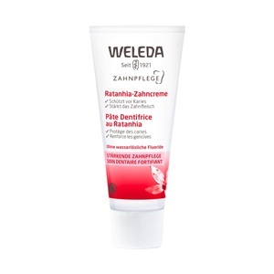 Weleda, Weleda Ratanhia Zahncreme 75ml, Weleda Ratanhia-Zahncreme Tube 75 ml