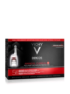 DERCOS, Dercos Herren Dercos Aminexil Clinical 5 für Männer 126Ml, Vichy Dercos Aminexil Clinical 5 Anti-Haarausfall-Kur für Männer 21 x 6ml