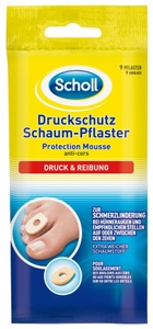 Scholl, Scholl Druckschutz Schaum Pflaster, Scholl Druckschutz Schaum-Pflaster (9 Stk)