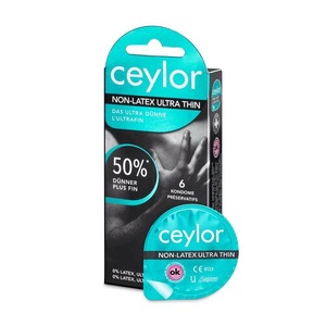 Ceylor, ceylor Non Latex Präservativ Ultra Thin (6 Stück), Ceylor Non-Latex Präservative extra dünn
