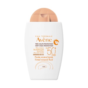 Avène, Avène mineralisches Sonnenfluid getönt SPF 50+, Avène Sonnenschutz Weisse Linie Sonnenfluid mineralisch getönt SPF50+ 40ml