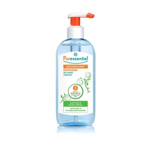 Puressentiel, Puressentiel mit 3 ätherischen Ölen Reinigungsgel, Puressentiel REINIGEND Antibakterielles Gel Dispenser (250ml)