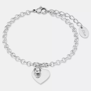 S. Oliver, s. Oliver Armkette 20cm, s.Oliver Armband »9023998, Herz«, mit Zirkonia (synth.)
