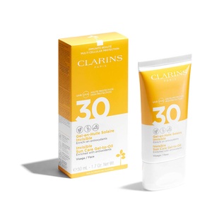 Clarins, Clarins Transparenter Öl-in-Gel Sonnenschutz für das Gesicht Uva/uvb 30 30ml, Clarins Solaire Invisible Sun Care Gel-to-Oil