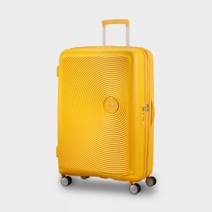 American Tourister, American Tourister - Koffer Spinner 77 cm / 97-110 L - Gelb, American Tourister® Koffer »Soundbox«, 4 Rollen