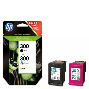 Hp, HP Cn637Ee Tintenpatrone Nr. 300 black/color, Hewlett Packard Tintenpatrone, farbig/schwarz, Set, No.300, CN637EE