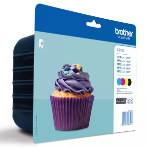 Brother, Brother Lc-123Val Valuepack Cmybk, Brother Tintenpatrone, blau/gelb/rot/schwarz, Valuepack, LC-123VALBP, (600 Seiten)