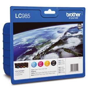 Brother, Brother Lc-985 VAL Valuepack Tintenpatrone, Brother Tintenpatrone, farbig/schwarz, Valuepack, LC-985VALBP