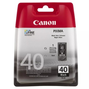 Canon, Original Tintenpatrone schwarz Canon PG-40, Canon Tintenpatrone, schwarz, pigmentiert, PG-40, 0615B001, (16 ml)