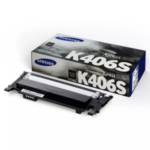Samsung, Original Tonerpatrone schwarz Samsung CLT-K406S, Samsung S406 Toner bk - Samsung CLT-K406S/ELS, SU118A für z.B. Samsung CLP -360, Samsung CLP -360 N, Samsung CLP -360 ND, Samsung CLP -365