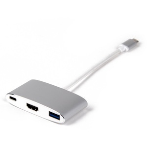 LMP, LMP Multiadapter Usb-C - Hdmi USB 3.0 Adapter, LMP Multiadapter USB-C ? HDMI, USB 3.0 Silber