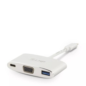 LMP, LMP Usb-C multiport adapter Adapter, LMP 15093 - Adapter USB-C zu USB-C/USB 3.0/VGA (Weiss)