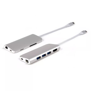 LMP, LMP Usb-C mini Dock Adapter, LMP Dockingstation USB-C Mini Dock Silber