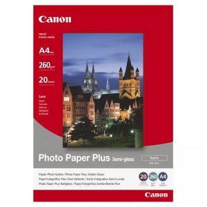 Canon, Canon Fotopapier, 50 Blatt DIN A6, Canon Foto Papier, 10cm x 15cm, 260g, semi-glossy, SG201, 1686B015, (50 Blatt)