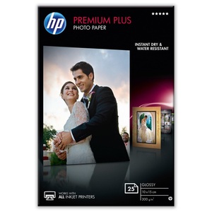 Hp, HP Cr677A Premium Plus Inkjet Photopaper glänzend, Fotopapier HP Premium Plus, glänzend, 10 x 15 cm, 25 Blatt