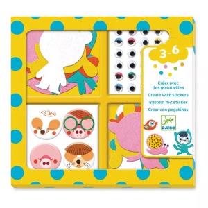 DJECO, Djeco Sticker-Bastelset ICH LIEBE TIERE in bunt, Sticker-Bastelset ICH LIEBE TIERE in bunt