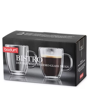 BODUM, Bodum Doppelwandiges Tassen-Set 450ml, Bodum - Doppelwandiges Tassen-Set, 450 ml, Transparent