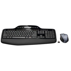 Logitech, Logitech Cordless Desktop Mk710, Logitech Mk710 Wless Desktop Ch-Layout - Tastatur & Maus (Schwarz)