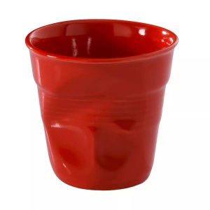 Revol, Revol - Espressotasse VIOLA - Porzellan - rot - 6.5 cm, Knitterbecher Espresso 8cl, rot