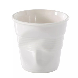 Revol, Revol - Cappuccino Tasse CHIARA - Porzellan - weiss - 8.5 cm, Knitterbecher Cappuccino, 18cl, weiss