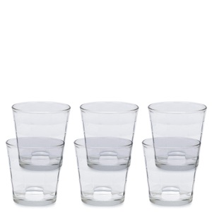 CONFORAMA, Wasserglas CUBE Durchsichtig 6, Bormioli Rocco - Trinkglas CUBE - transparent - Glas