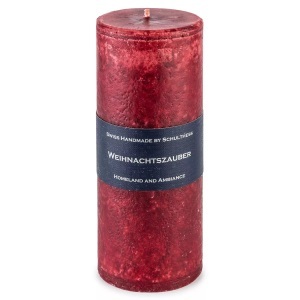 Schulthess, Schulthess Duftkerze Weihnachtszauber 170mm, Schulthess - Duftkerze, 170mm, Rot